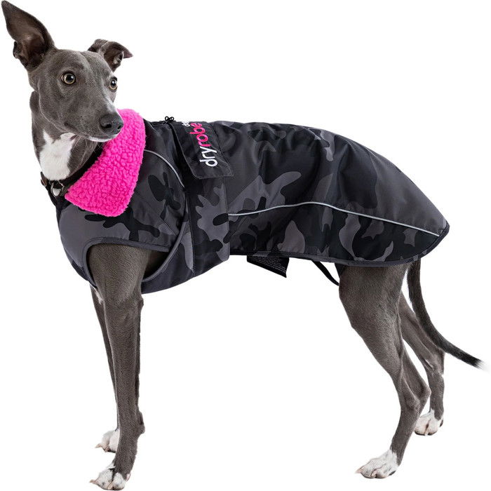 2024 Dryrobe Abrigo Para Perro V3 DRV3 - Camuflaje Negro / Pink